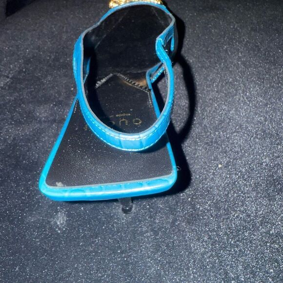 Brand new GUCCI 
Calfskin Crocodile Print Square Slingback Pumps size 41 - Picture 12 of 16